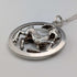 Vintage Boy & Girl Silver Charm Pendant with Pure Silver Necklace Total 6.8g
