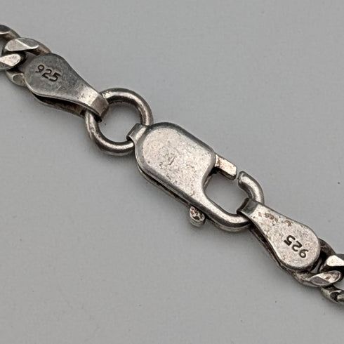 英国復古 純銀製馬爾他十字型墜飾 附純銀項鍊 總重14.3g