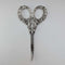 British Antique Pure Silver Handle Grooming Scissors Levi & Salaman