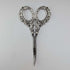 British Antique Pure Silver Handle Grooming Scissors Levi & Salaman