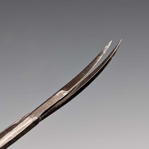 British Antique Pure Silver Handle Grooming Scissors Levi & Salaman