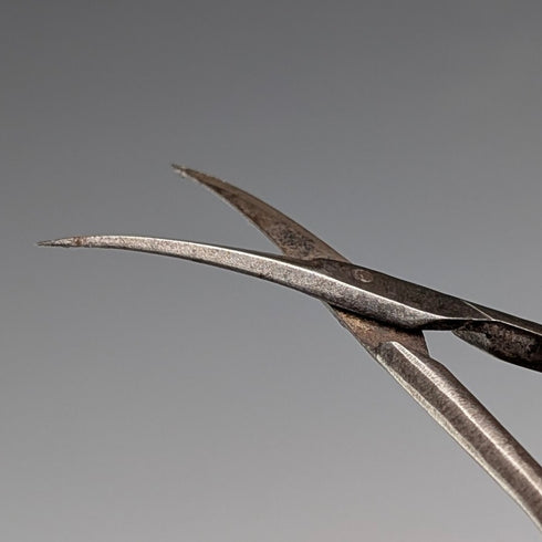 英国古董 純銀製手柄 修容剪刀 Levi & Salaman