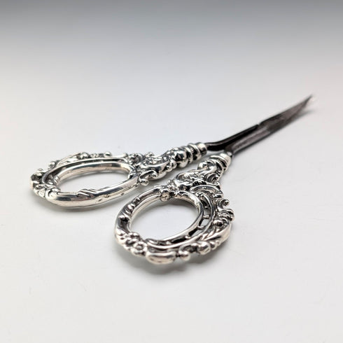 英国古董 純銀製手柄 修容剪刀 Levi & Salaman