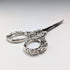 British Antique Pure Silver Handle Grooming Scissors Levi & Salaman
