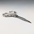 British Antique Pure Silver Handle Grooming Scissors Levi & Salaman