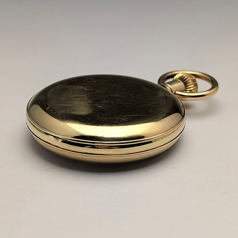 1960年代頃 アンティーク スイスRONE 懐中時計 金張りオープンフェース 動作良好