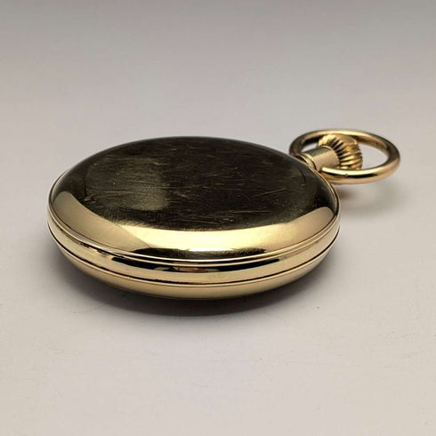 Circa 1960s Antique Swiss RONE Pocket Watch Gold-Plated Open Face Works Well