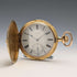 Zenith pocket watch, circa 1913, with dragon relief carving, 18k gold hunter case, in good working order.