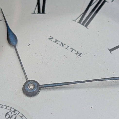 Zenith pocket watch, circa 1913, with dragon relief carving, 18k gold hunter case, in good working order.
