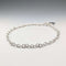 British Vintage Sterling Silver Donut Chain Necklace with Heart Charm, 45cm, 60g