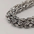 Vintage Sterling Silver Byzantine Chain Necklace, 46cm, 47g