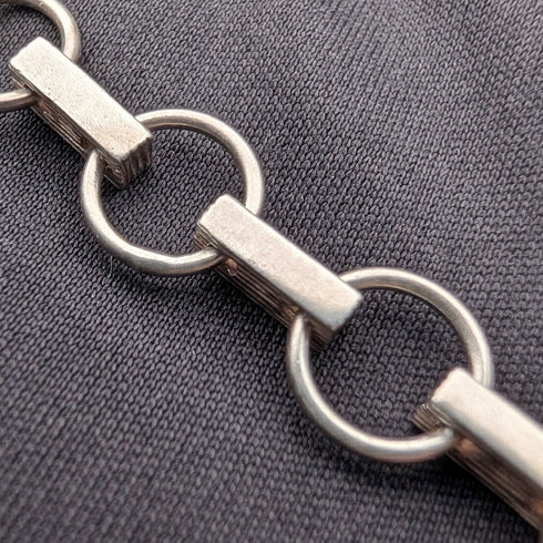 ヴィンテージ 純銀&マザーオブパール ネックレス47cm