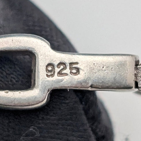 ヴィンテージ 純銀&マザーオブパール ネックレス47cm