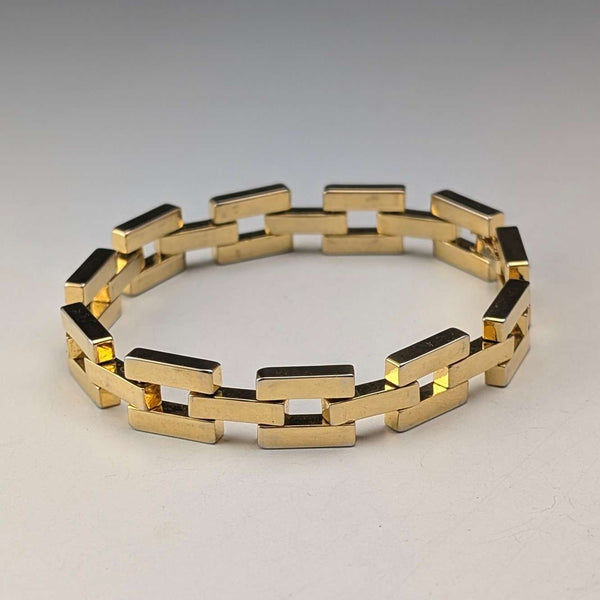 Vintage Rolled Gold Chunky Link Bracelet