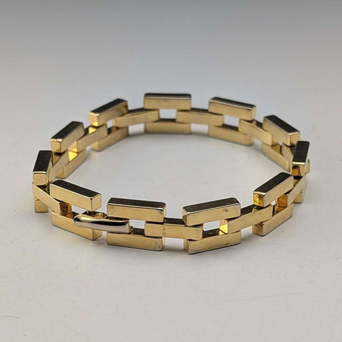 Vintage Rolled Gold Chunky Link Bracelet