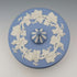 Vintage British Wedgwood Jasperware Round Bonbonniere in Pale Blue