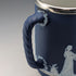1917 Wedgwood/Elkington Jasperware Mug, Silver Plated, Royal Blue