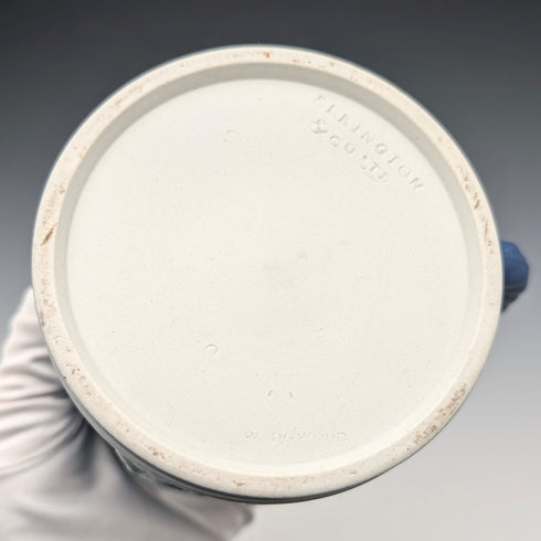 1917 Wedgwood/Elkington Jasperware Mug, Silver Plated, Royal Blue