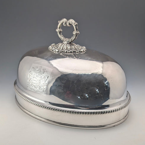 英國古董謝菲爾德老式瓷質鐘罩,約1810年