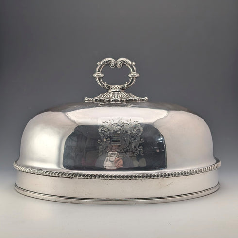 英國古董謝菲爾德老式瓷質鐘罩,約1810年