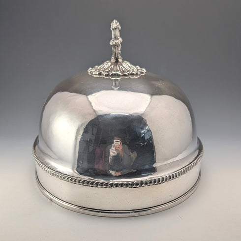 英國古董謝菲爾德老式瓷質鐘罩,約1810年