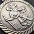 Vintage Saint Christopher Sterling Silver Medal Pendant ① with Sterling Silver Necklace, Total 7.4g