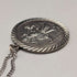 Vintage Saint Christopher Sterling Silver Medal Pendant ① with Sterling Silver Necklace, Total 7.4g