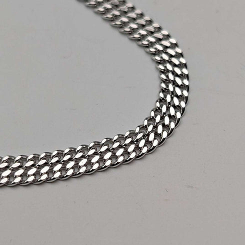 Vintage Saint Christopher Sterling Silver Medal Pendant ① with Sterling Silver Necklace, Total 7.4g