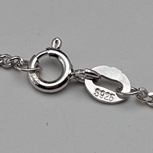 Vintage Saint Christopher Sterling Silver Medal Pendant ① with Sterling Silver Necklace, Total 7.4g