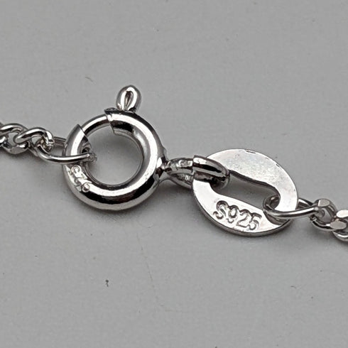 ヴィンテージ 聖クリストファー 純銀製 メダイペンダント① 純銀ネックレス付 計7.4g