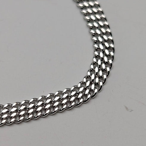 復古聖克里斯多福純銀獎章吊墜②,搭配純銀項鍊,總重5.6克