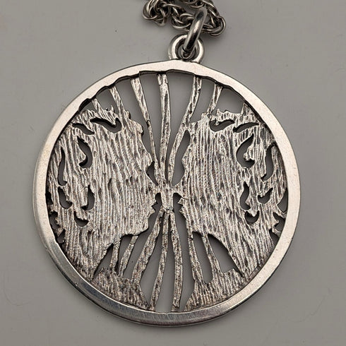 英国ヴィンテージ 双子座 純銀製ペンダント 純銀ネックレス付 計54g Deakin&Francis