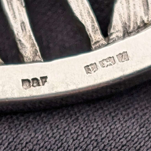 英国ヴィンテージ 双子座 純銀製ペンダント 純銀ネックレス付 計54g Deakin&Francis