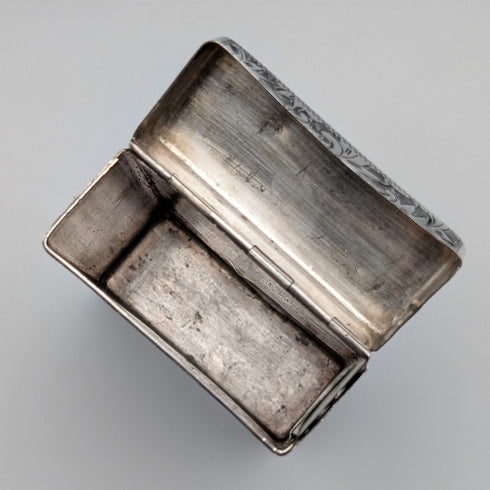 20世紀初頭 米国アンティーク 純銀製 シガレットケース トランプケース 85g