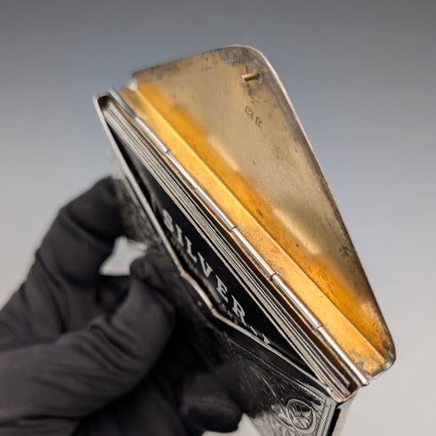 1905年英國古董純銀信封式卡片盒,52克,Adie & Lovekin