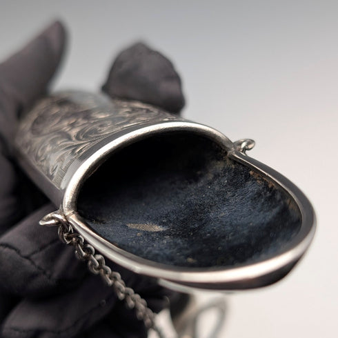 1903年英國古董純銀眼鏡盒,80克,Levi & Salaman