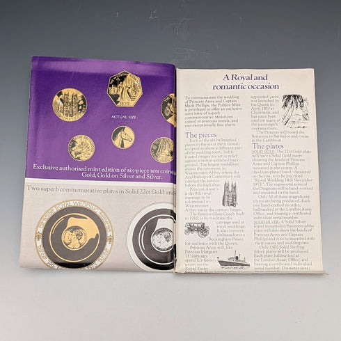 1973年 英国アン王女ご成婚記念 純銀コイン6枚セット 銀重量50g Ppbjoy Mint ltd