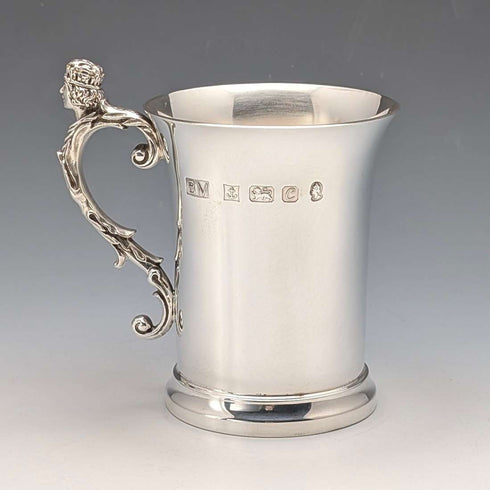 1977 Queen Elizabeth II of the United Kingdom 25th Anniversary of Coronation Jubilee Sterling Silver Mug, 302g, Birmingham Mint, with box and instruction manual, excellent condition.