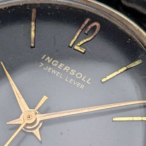 1960s British Smiths Ingersoll Men's Watch, 7-jewel mechanical movement, good working condition.