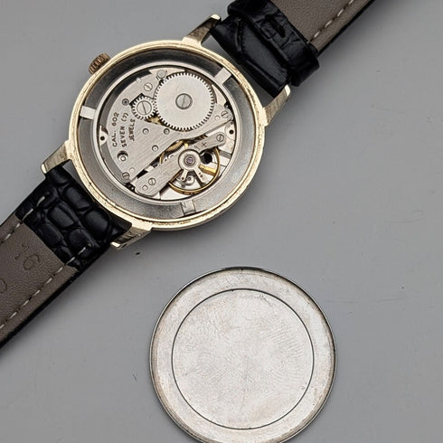 1960s British Smiths Ingersoll Men's Watch, 7-jewel mechanical movement, good working condition.