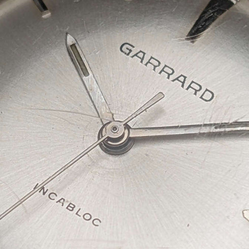 1960s Garrard (UK) Men's Watch, Stainless Steel Case, 17 Jewels Mechanical Movement, with Original Box, Good Working Order.