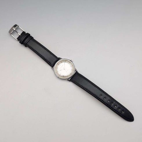 1960s Garrard (UK) Men's Watch, Stainless Steel Case, 17 Jewels Mechanical Movement, with Original Box, Good Working Order.
