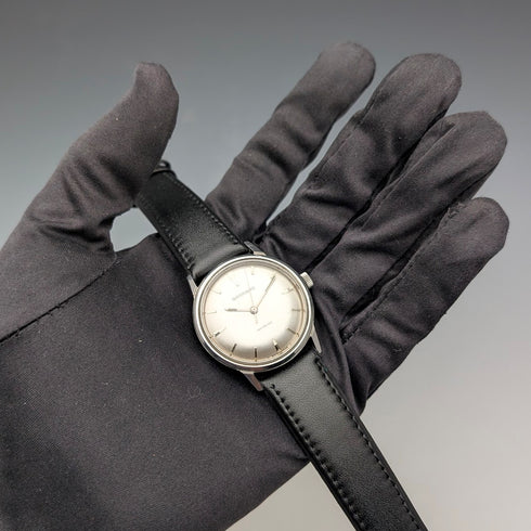 1960s Garrard (UK) Men's Watch, Stainless Steel Case, 17 Jewels Mechanical Movement, with Original Box, Good Working Order.