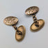 Vintage oval rolled gold cufflinks