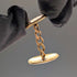 Vintage oval rolled gold cufflinks