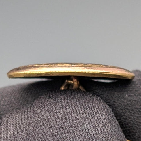 ヴィンテージ ロールドゴールド製 オーバル型カフリンクス カフスボタン