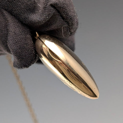 英國復古9克拉黃金心型吊飾盒,搭配玫瑰金項鍊