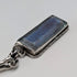 1889 British Antique Fancy Link Sterling Silver Albert Chain, 45g, Morpho Decorated Fob