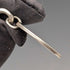 1911 British Antique Sterling Silver Albert Chain, 59g, South African 1 Shilling Coin Fob