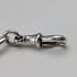 1911 British Antique Sterling Silver Albert Chain, 59g, South African 1 Shilling Coin Fob